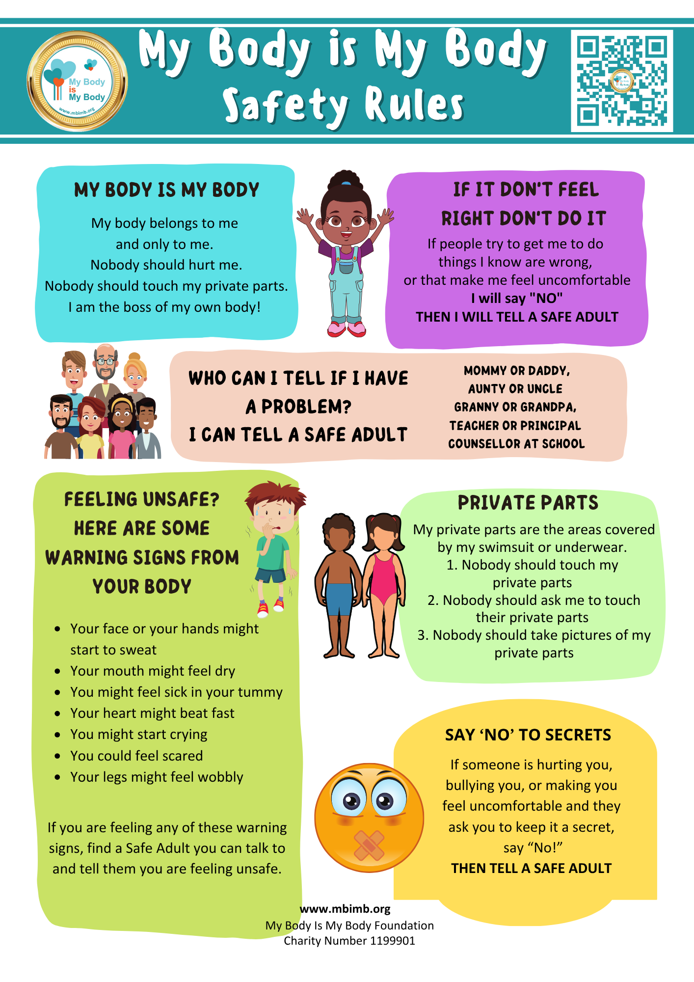 English Body Safety Rules 215 x 297 (210 x 297 mm)