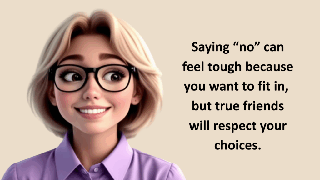 Saying No To Peer Pressure