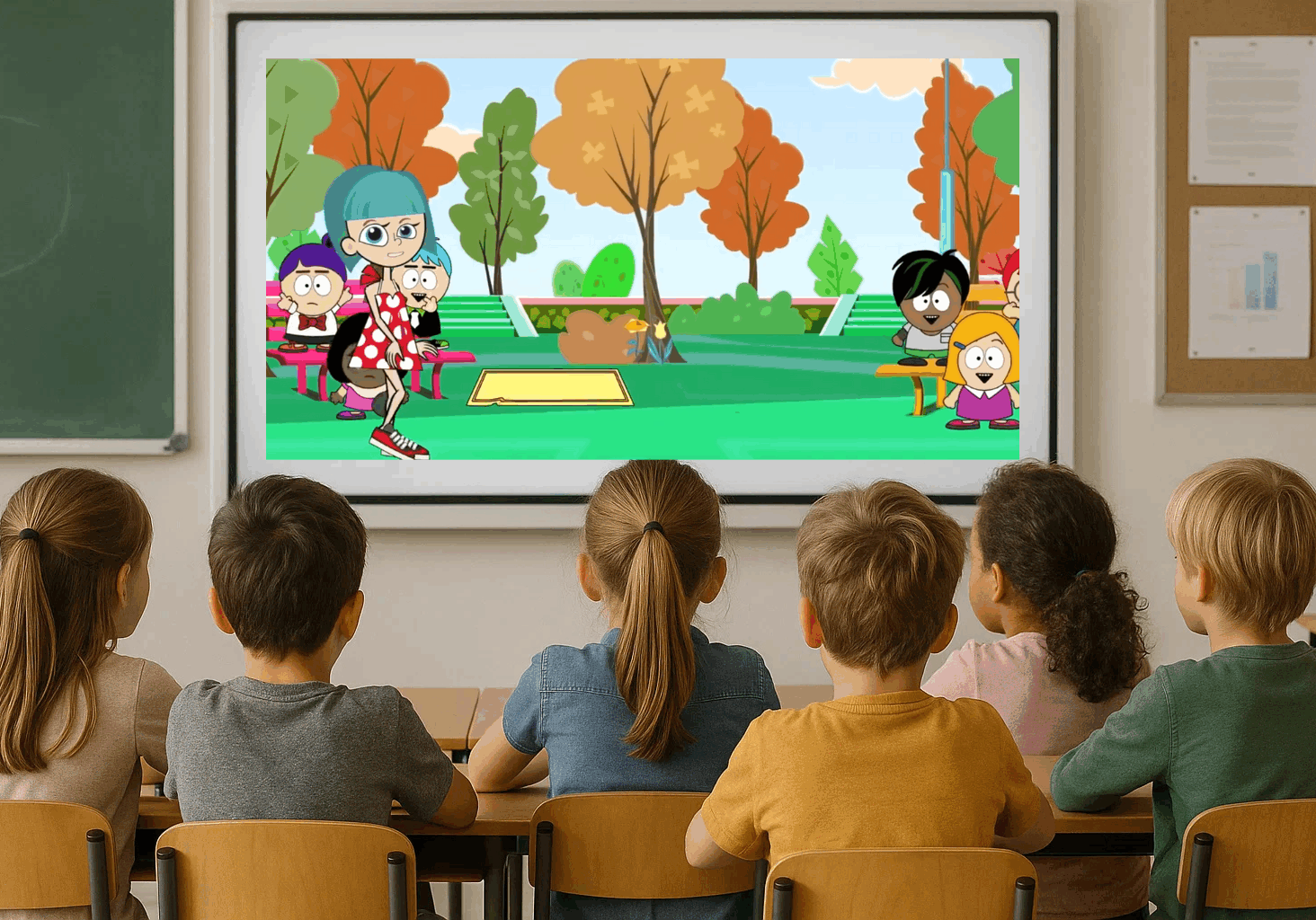 Children watching the My Body Is My Body | Worlds #1 Child Abuse Prevention Program at school